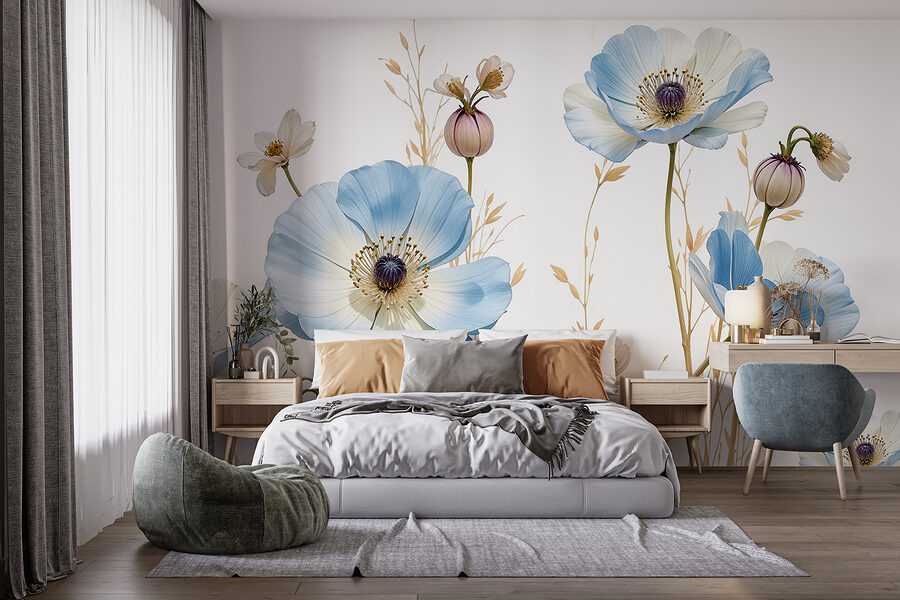 Grande plano de flores