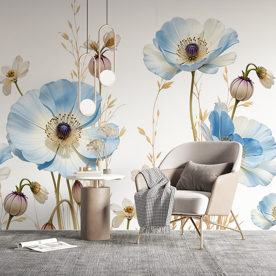 Grande plano de flores