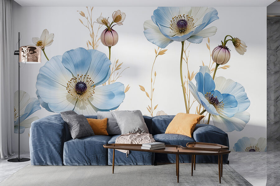 Grande plano de flores