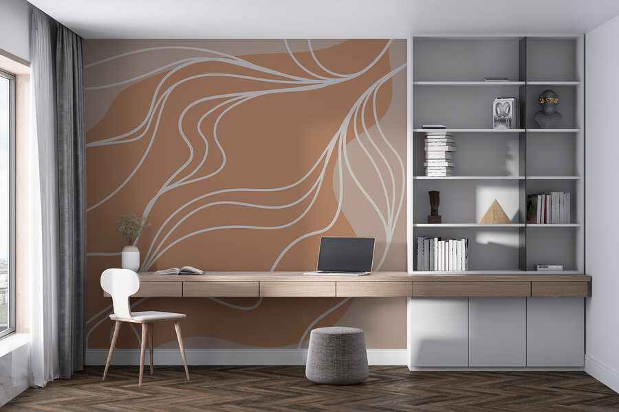 Fundo castanho e branco com linhas brancas