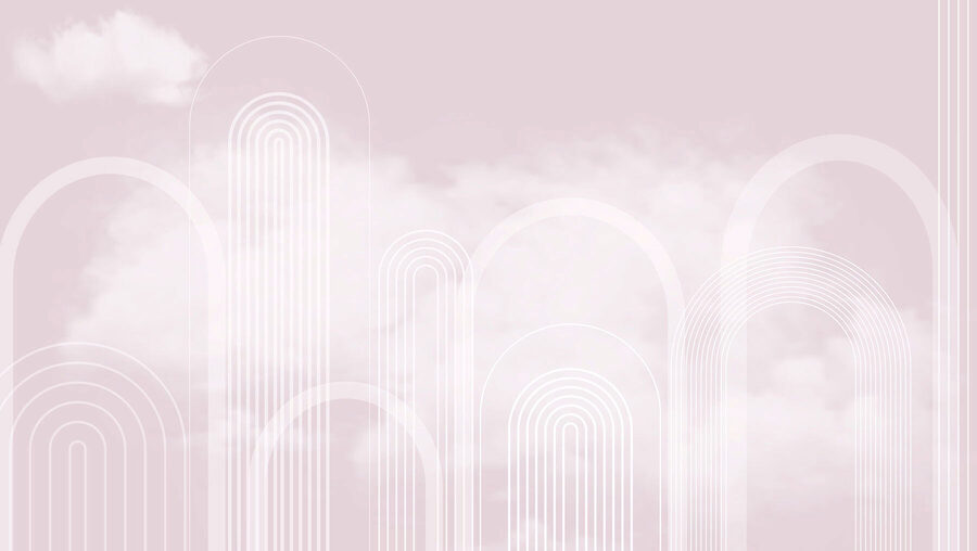 Linhas brancas sobre um fundo cor-de-rosa
