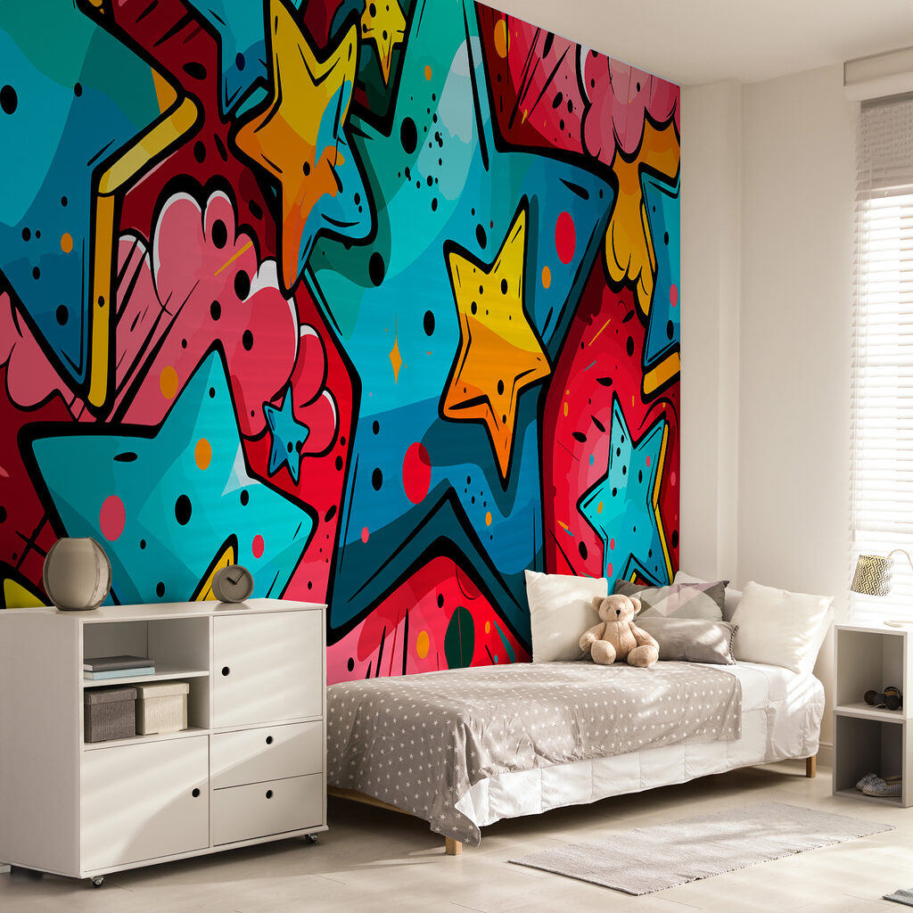 Colorful star pattern