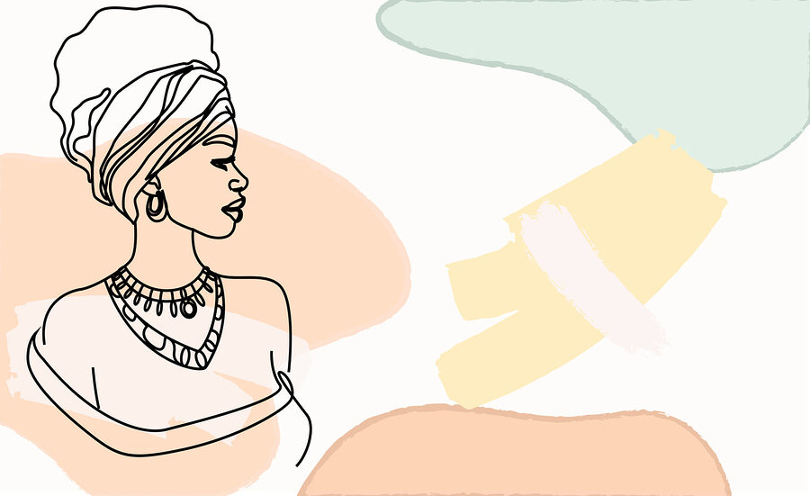 Mulher com turbante