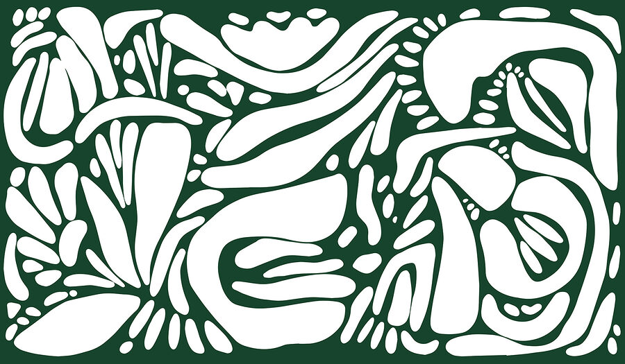Papel de parede Padrão branco e verde - Image 5