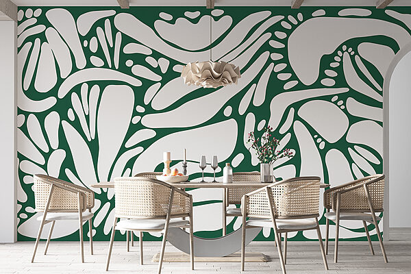 Padrão branco e verde Padrão branco e verde