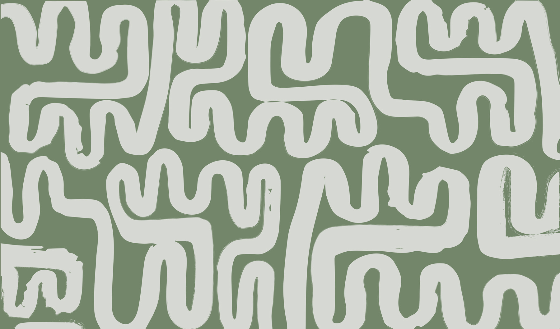 Maze with white lines