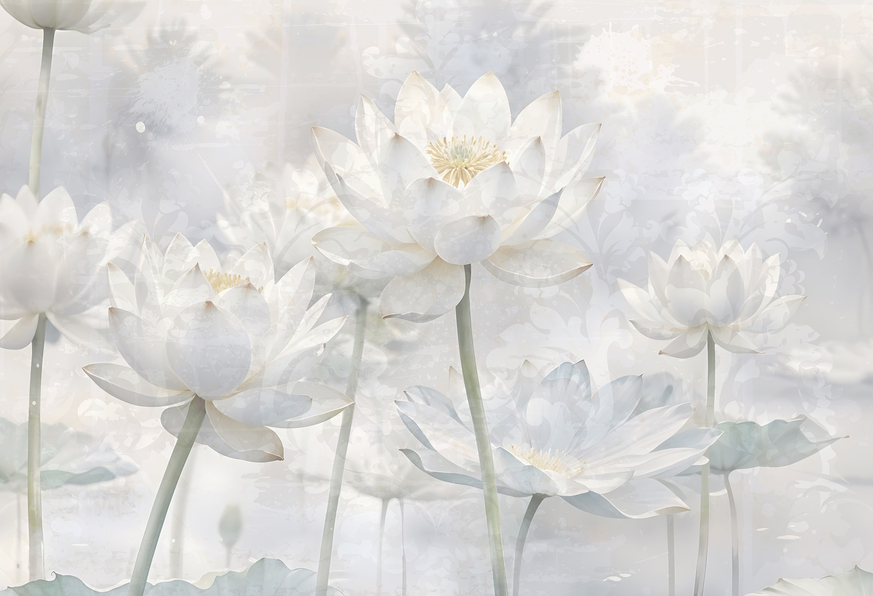 Group of white flowers Group of white flowers