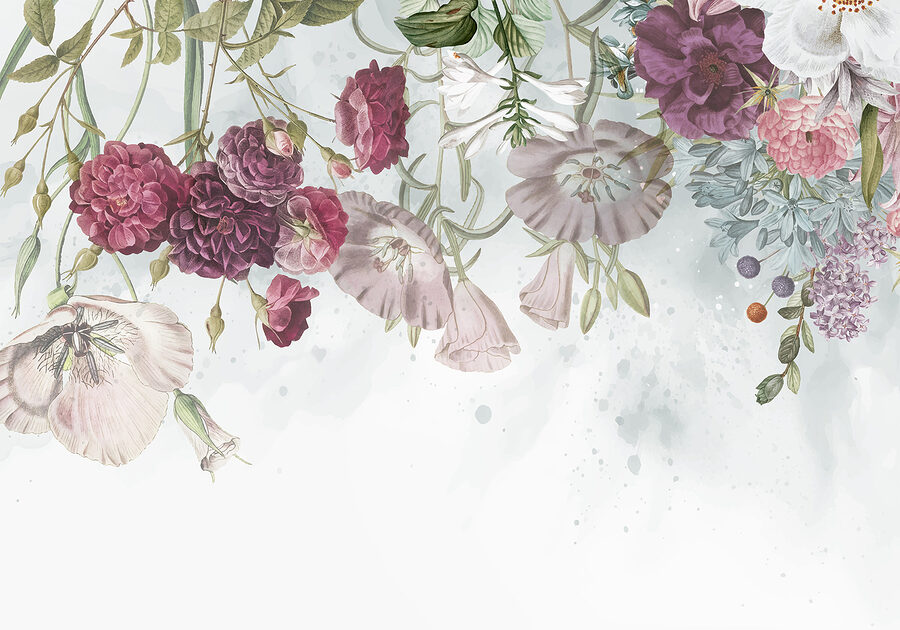 Grande plano de flores