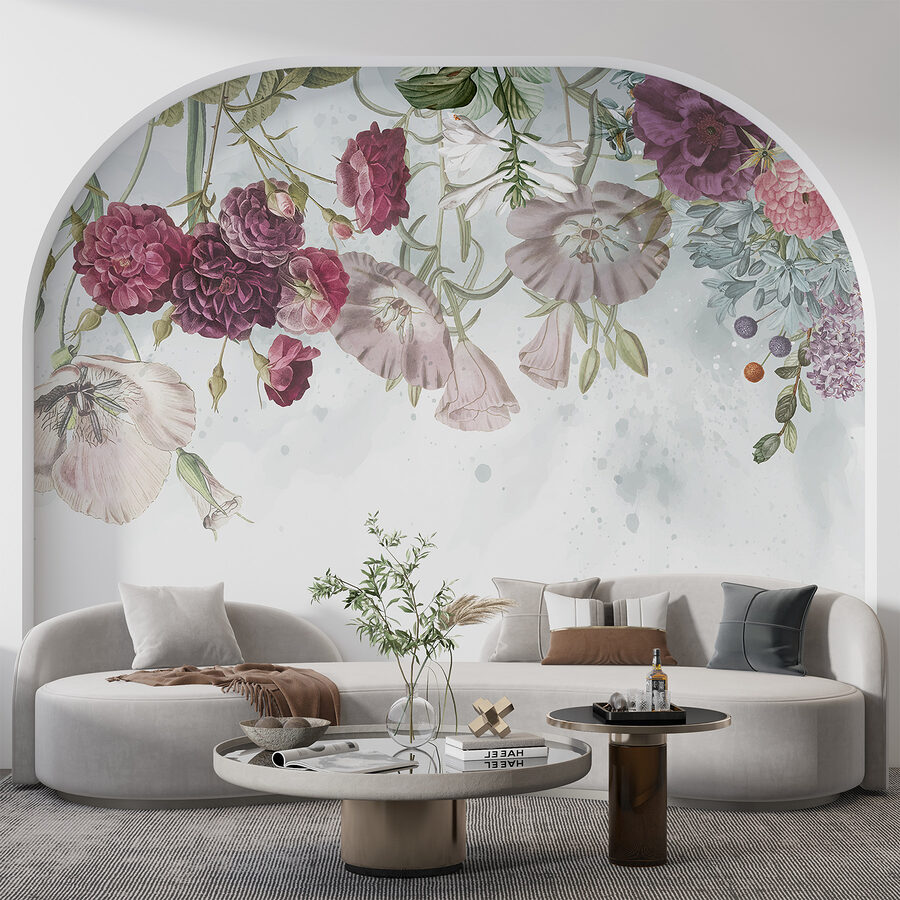 Grande plano de flores