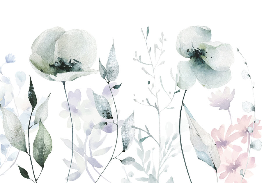 Grande plano de flores