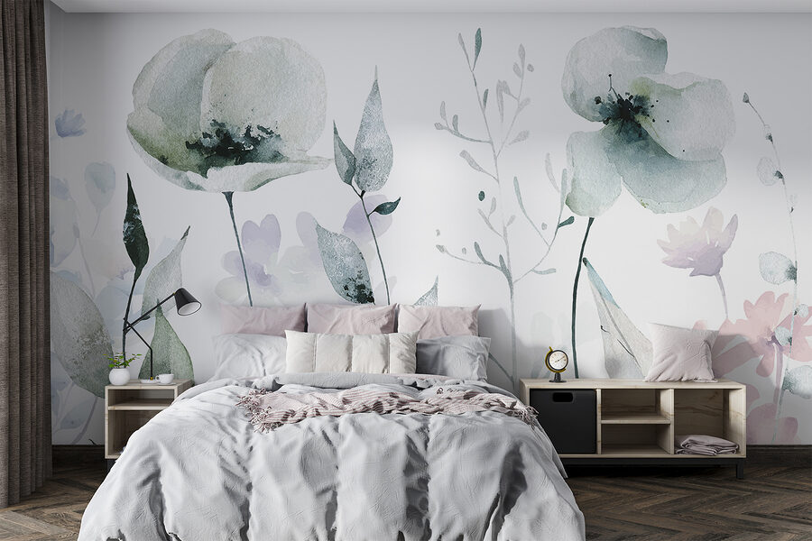 Grande plano de flores