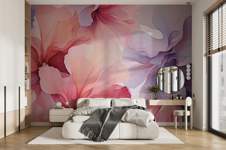 Grande plano de flores