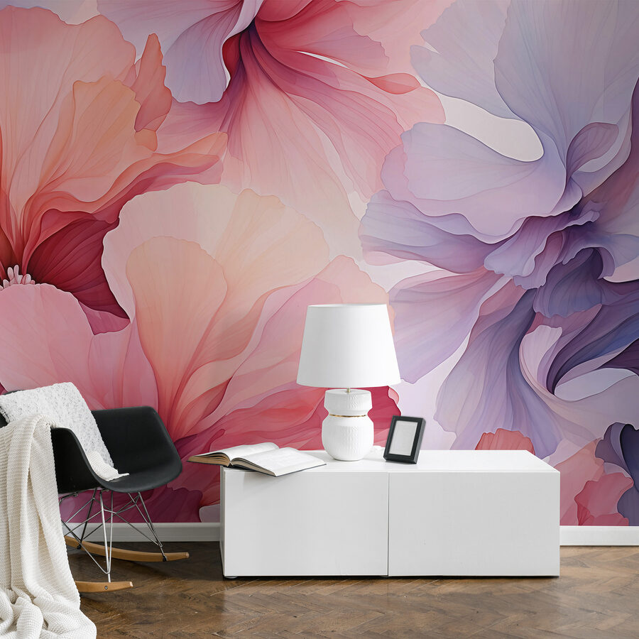 Grande plano de flores