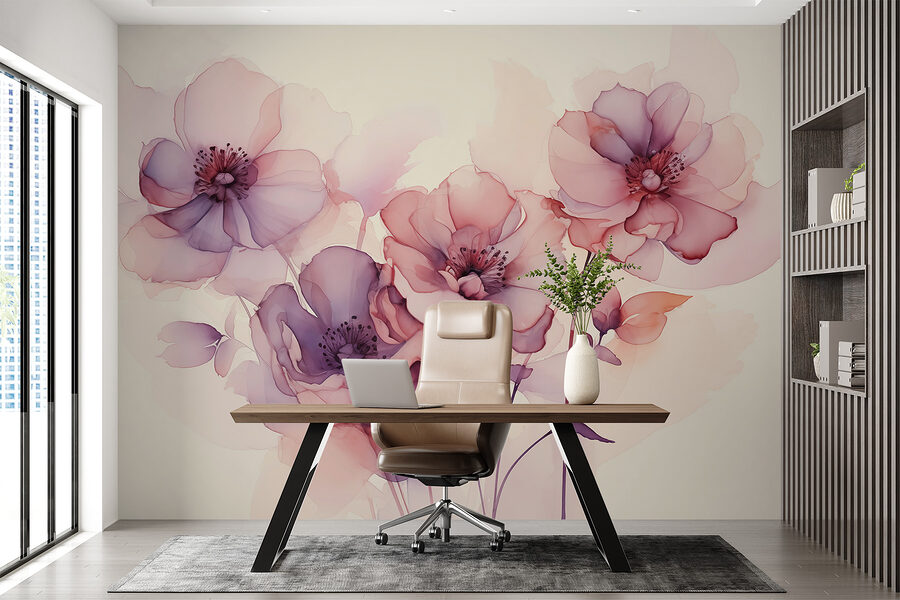 Papel de parede Grande plano de flores - Image 2