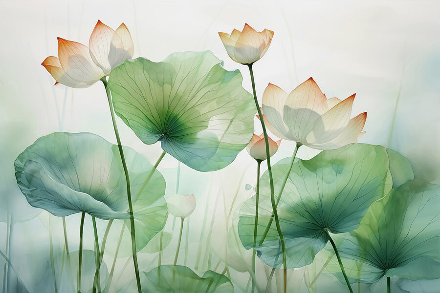 Grande plano de flores