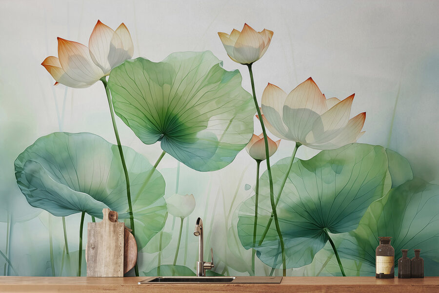 Grande plano de flores