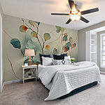 Papel de parede Pintura de uma planta com folhas