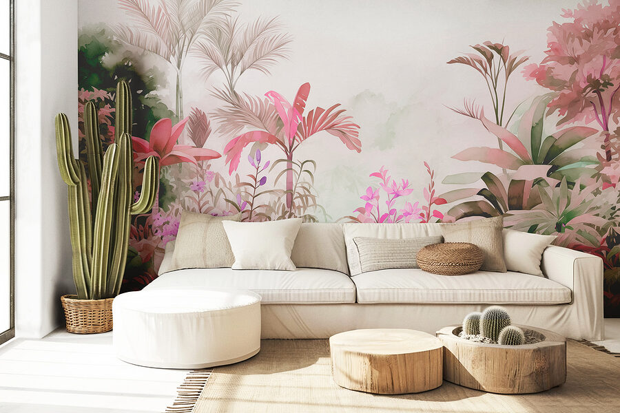 Papel de parede Pintura de plantas e flores - Image 2