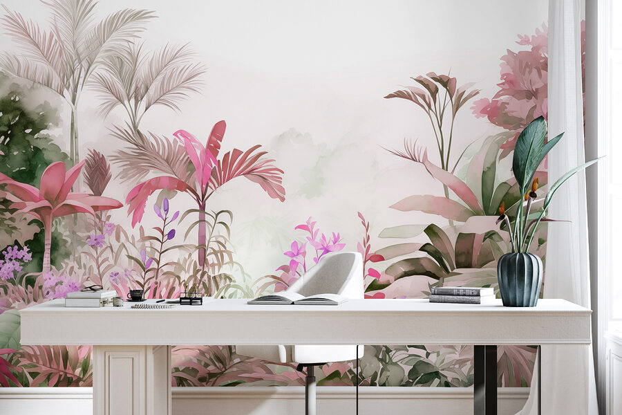 Papel de parede Pintura de plantas e flores - Image 4