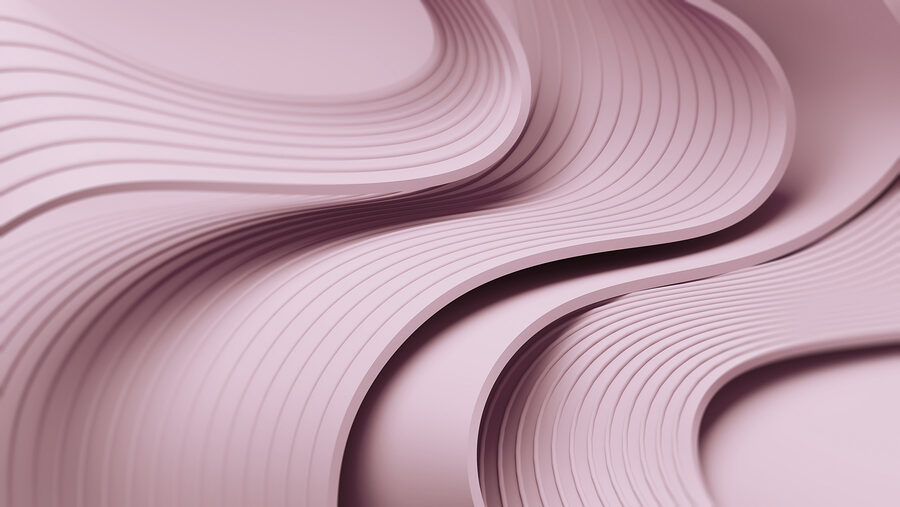 Papel de parede Linhas onduladas cor-de-rosa e brancas - Image 4