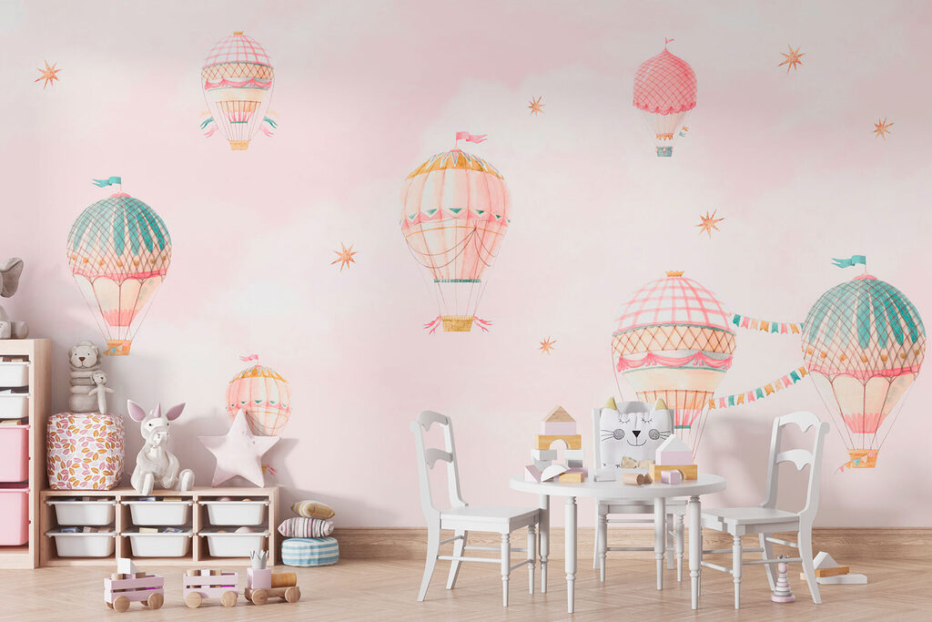 Group of hot air balloons in the sky Group of hot air balloons in the sky