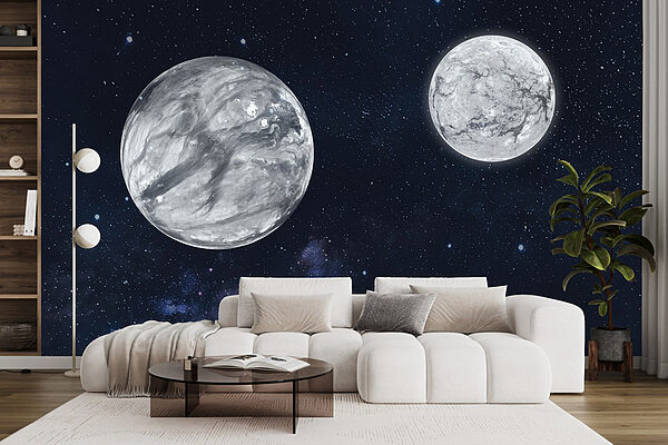Dois planetas no espaço Dois planetas no espaço