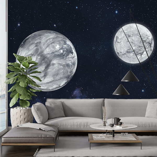 Dois planetas no espaço Dois planetas no espaço