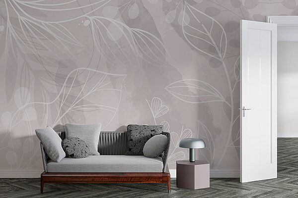 Fundo branco e cinzento com folhas Fundo branco e cinzento com folhas