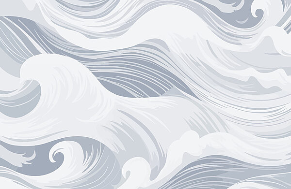 Ondas brancas e cinzentas Ondas brancas e cinzentas