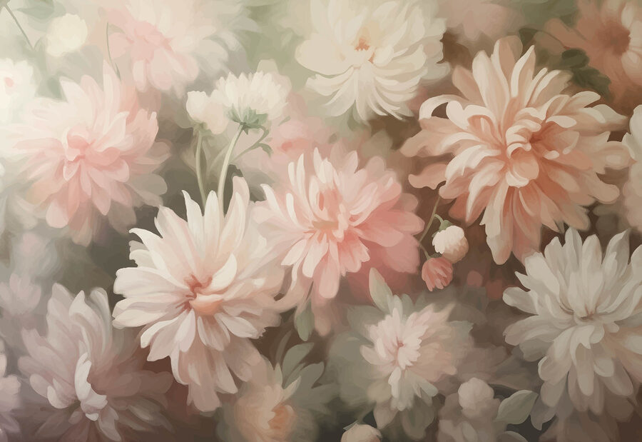 Grande plano de flores