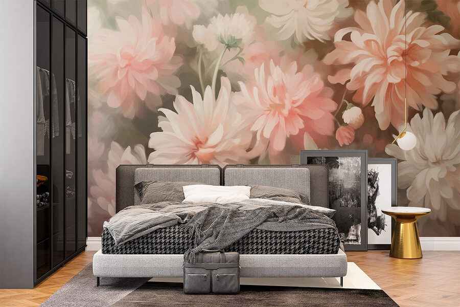 Grande plano de flores