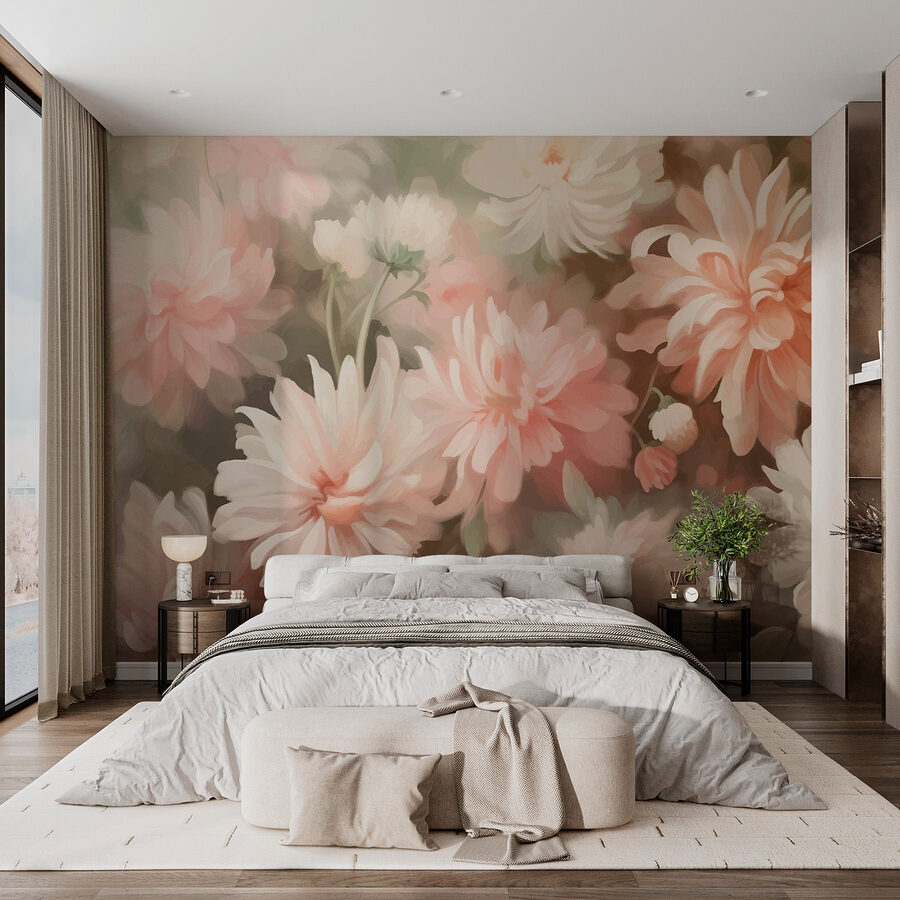 Grande plano de flores