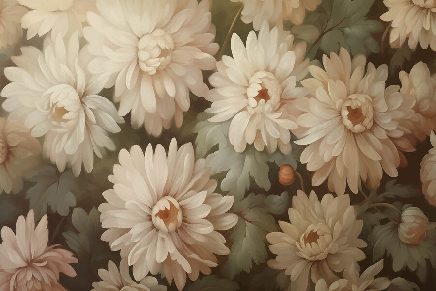 Grande plano de flores