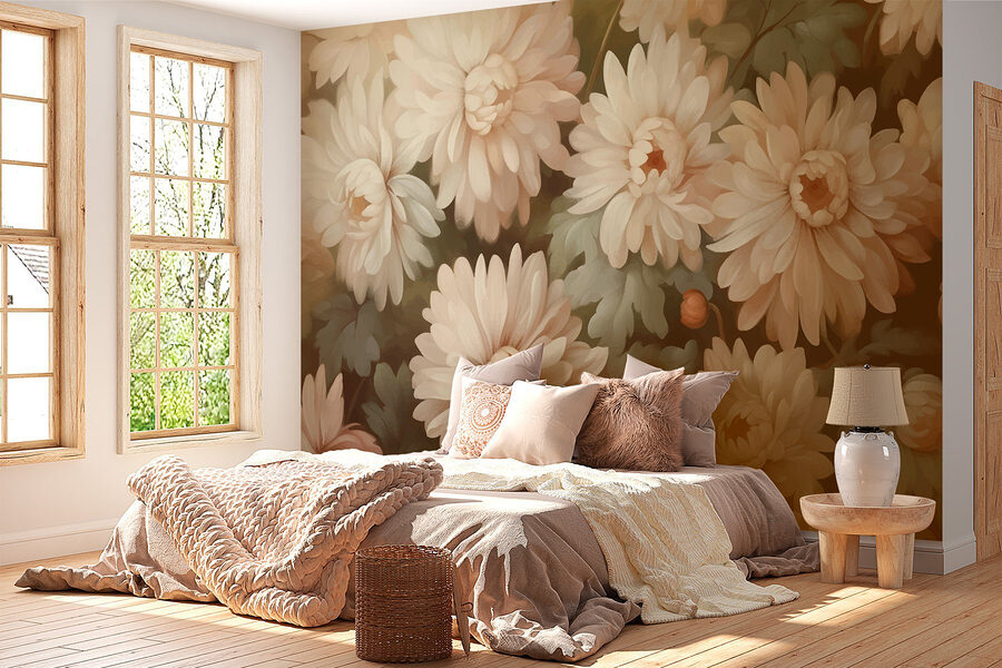 Grande plano de flores