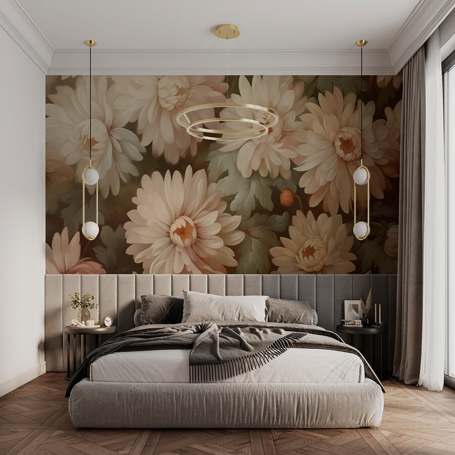 Grande plano de flores