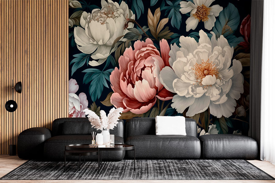 Grande plano de flores