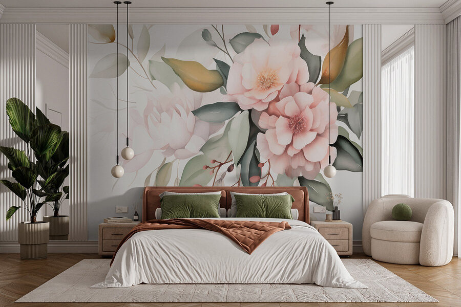 Grande plano de flores