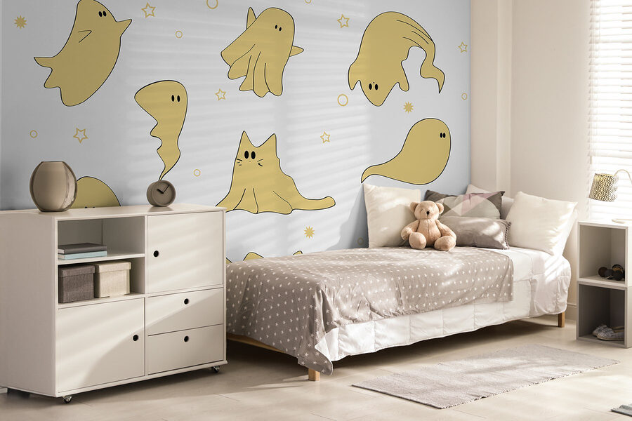 Conjunto de fantasmas de desenhos animados Conjunto de fantasmas de desenhos animados