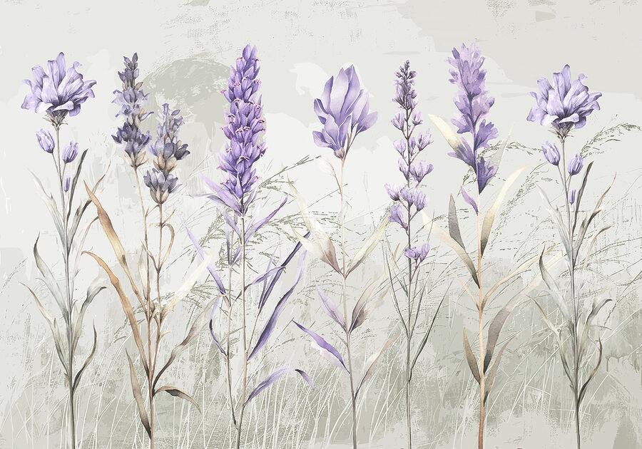 Grande plano de flores