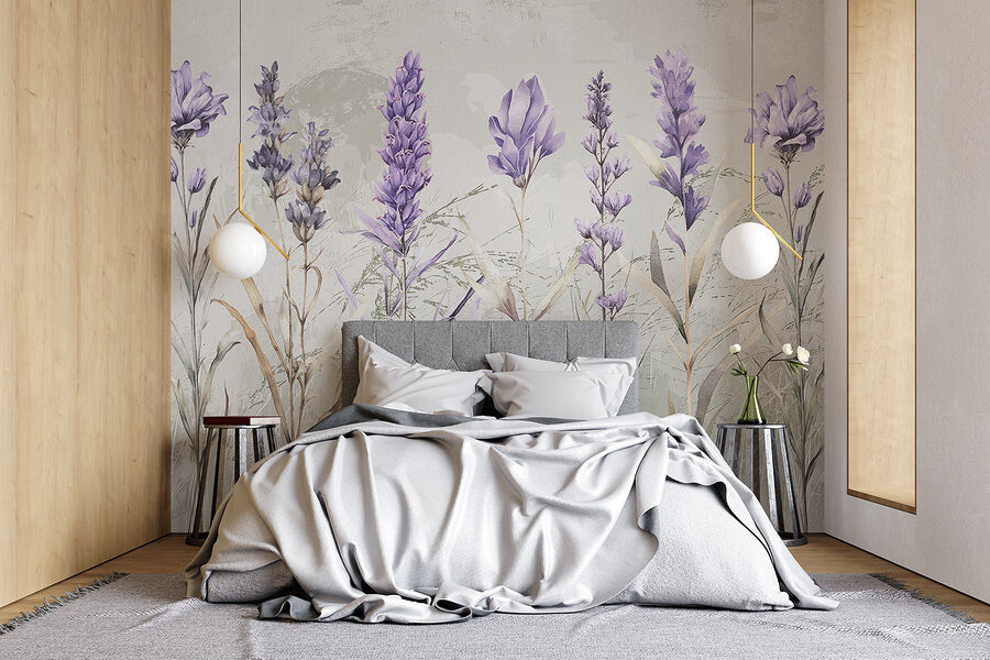 Grande plano de flores