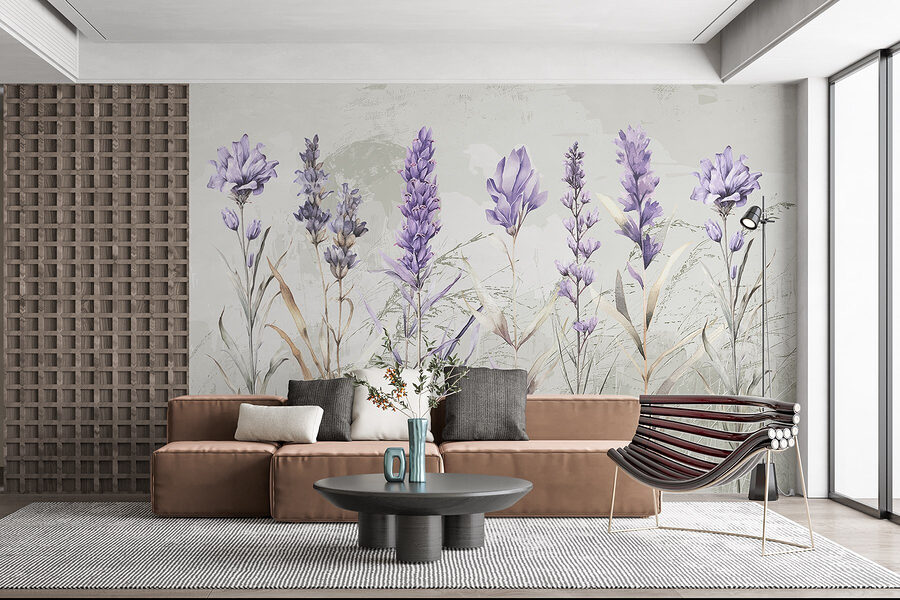 Grande plano de flores