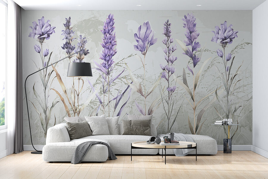 Grande plano de flores