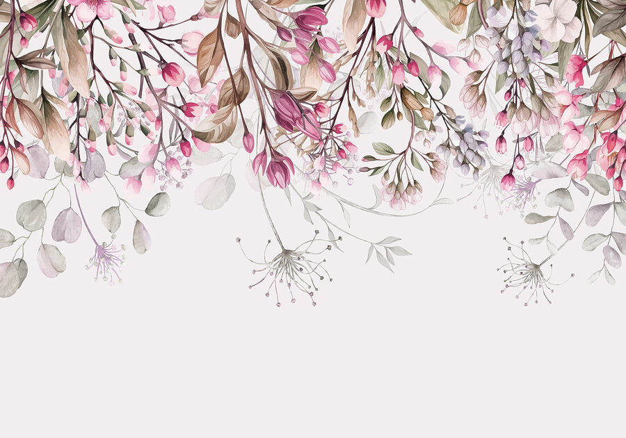 Grande plano de flores