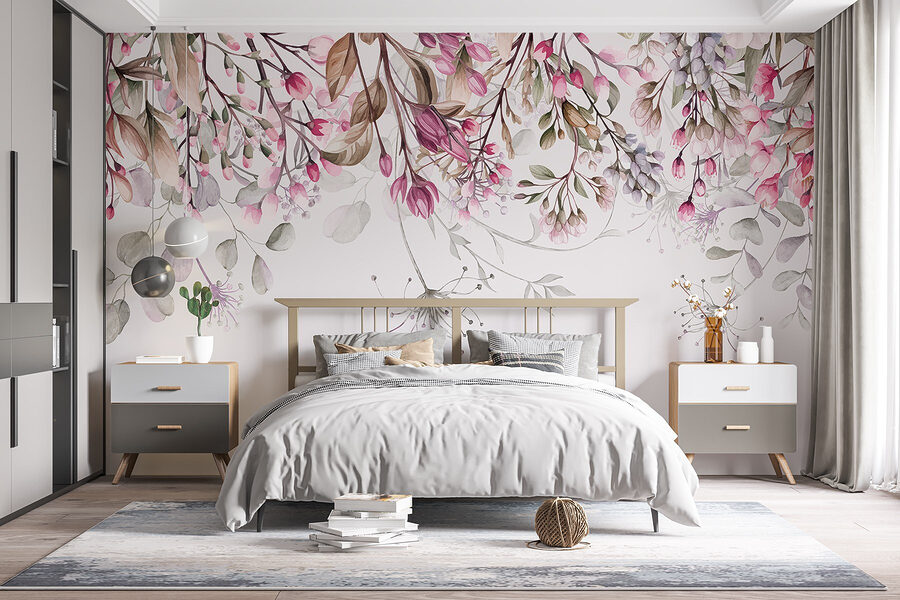 Grande plano de flores