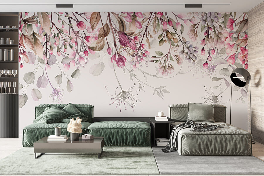 Grande plano de flores
