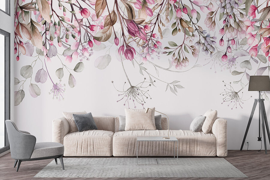 Grande plano de flores