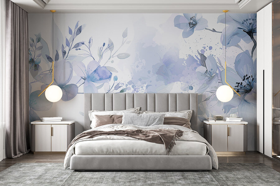 Grande plano de flores