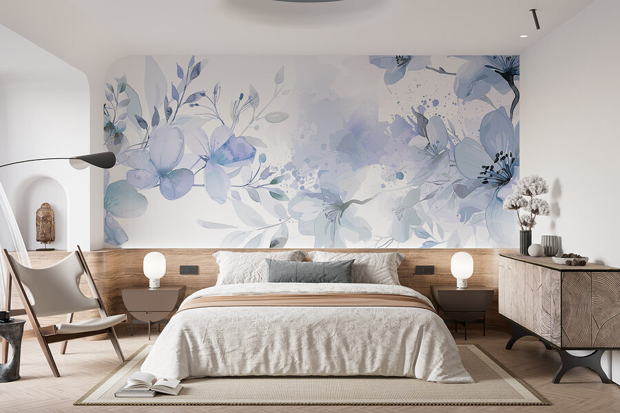 Grande plano de flores