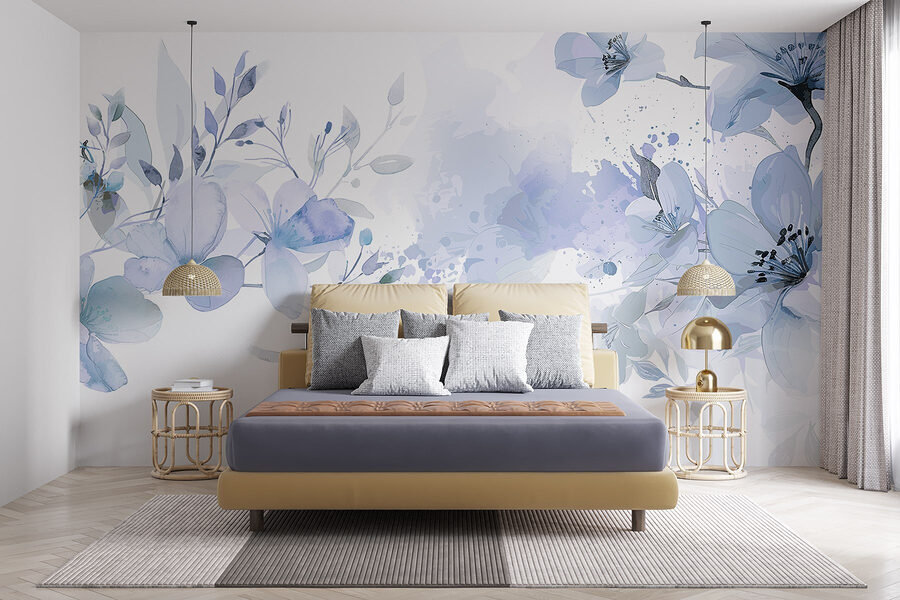 Grande plano de flores