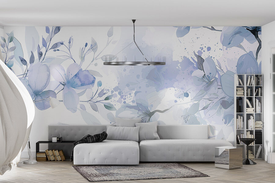 Grande plano de flores